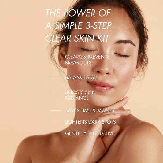 The Power of a Simple 3-Step Clear Skin Kit: Why Less is More for Your Skin